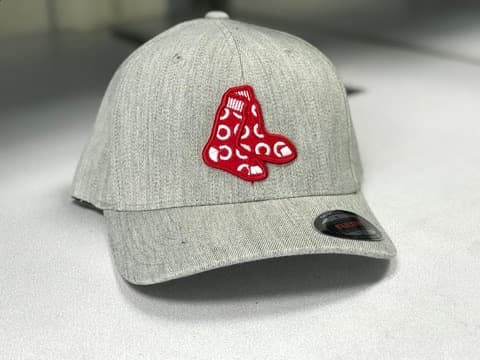 Laser-cut patch hat application