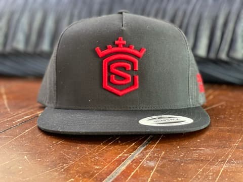 Woven patch hat application