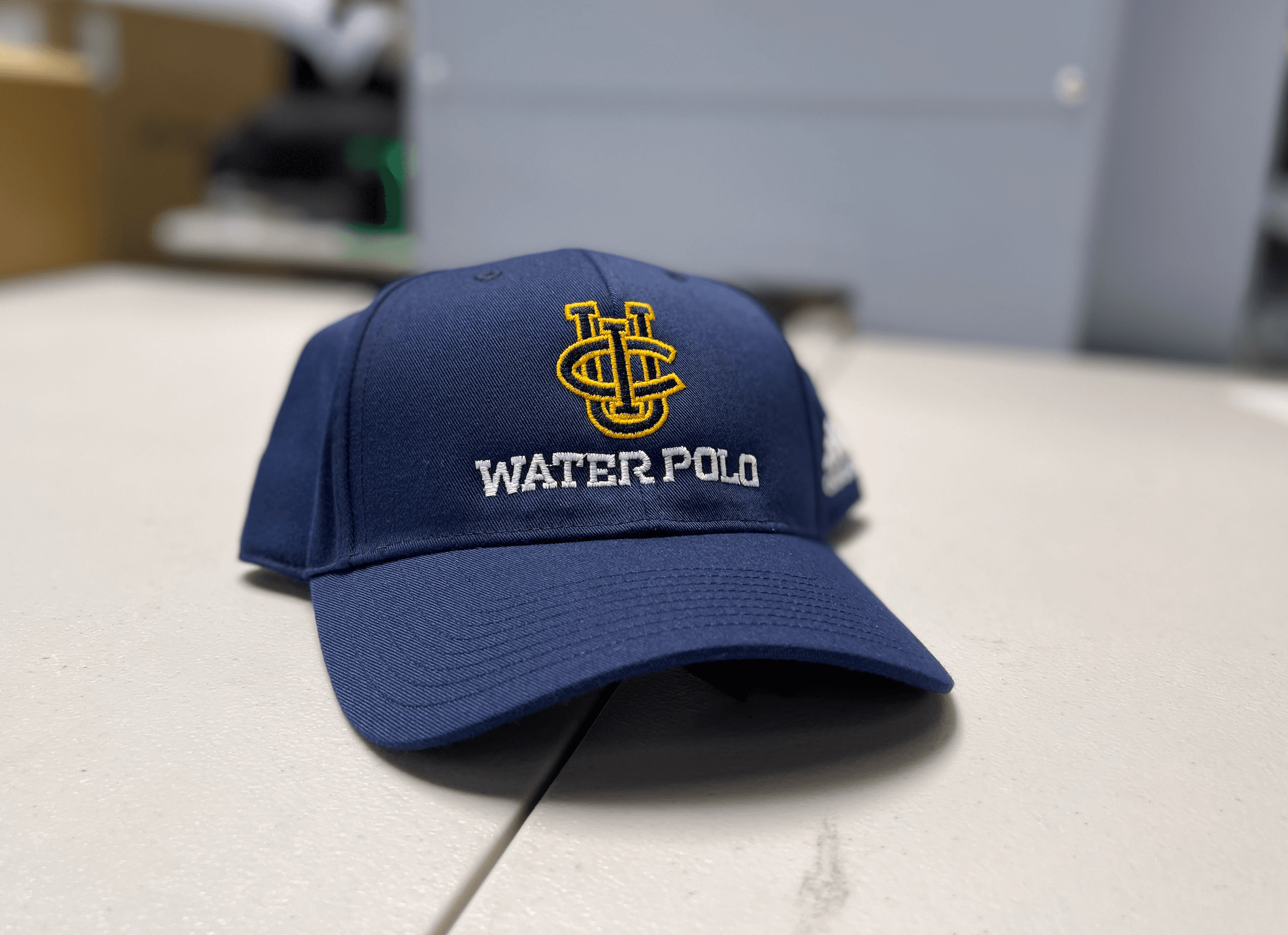 Structured embroidered hat with clean flat embroidery detail and premium stitch clarity